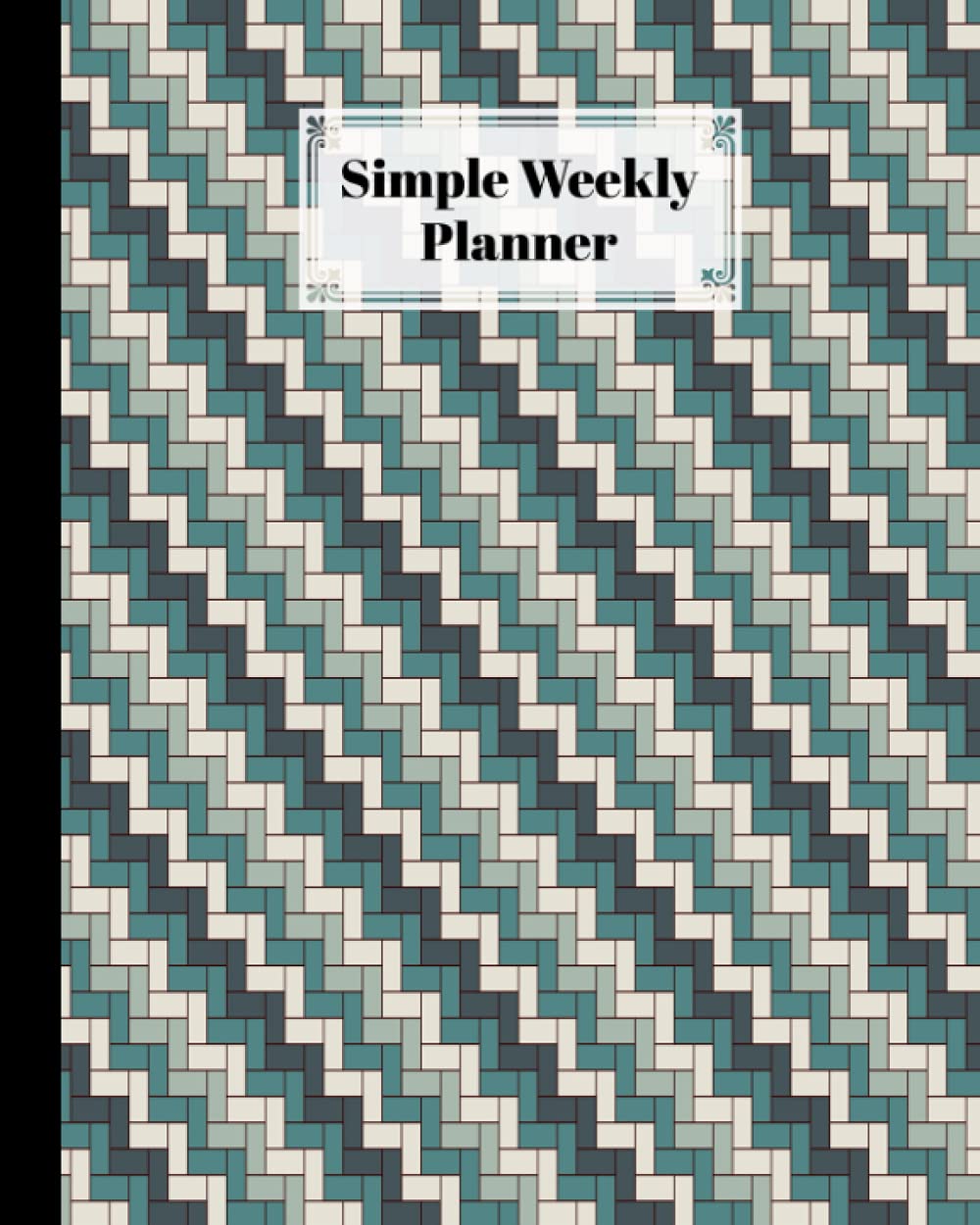 Simple Weekly Planner: Weekly Vibrant Calendar, Organizer, Scheduler, Productivity Tracker, Priority Task, Weekly Goal, To-Do List, Size 8" x 10" | Zigzags Cover by Heidrun Krebs