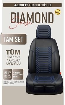 Subaru Outback ile Uyumlu L x Deri Oto Koltuk K l f   n Arka Tak m DIAMOND Serisi S YAH MAV