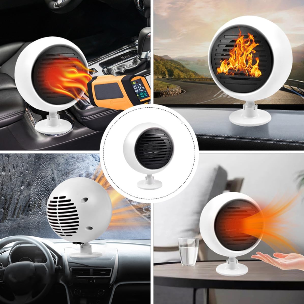 Car Mounted Heater High Power Mini Defroster for Vehicle Windshield