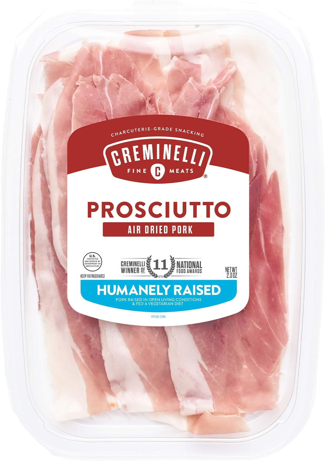 Creminelli - Italian Artisan Handcrafted Fine Meats, Sliced Prosciutto Salami, 2.0 Ounce