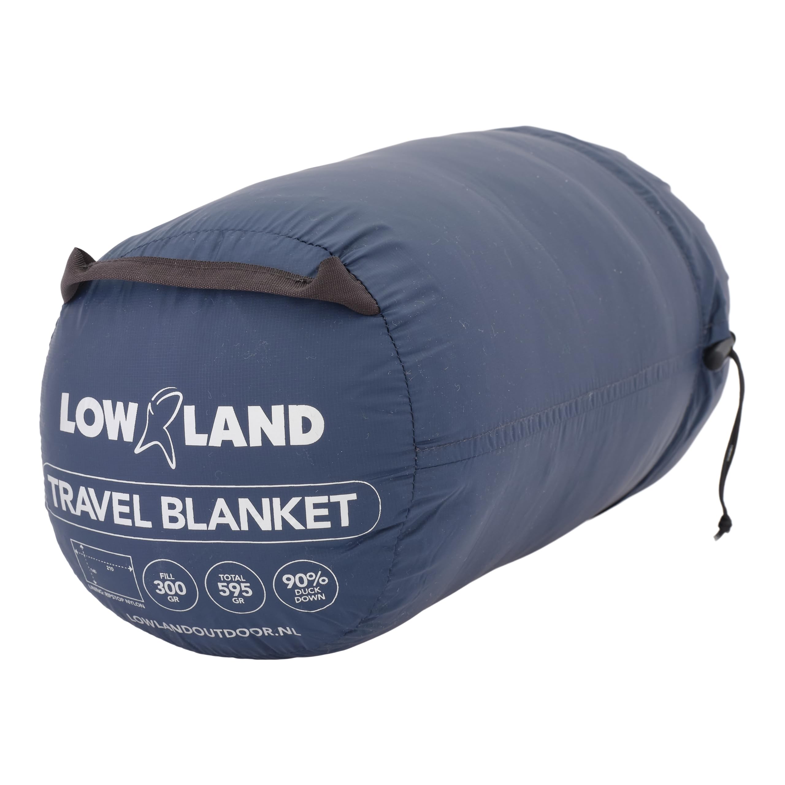 LOWLAND OUTDOOR® TRAVEL Blanket – 210 x 140cm - 595GR - Navy Blue