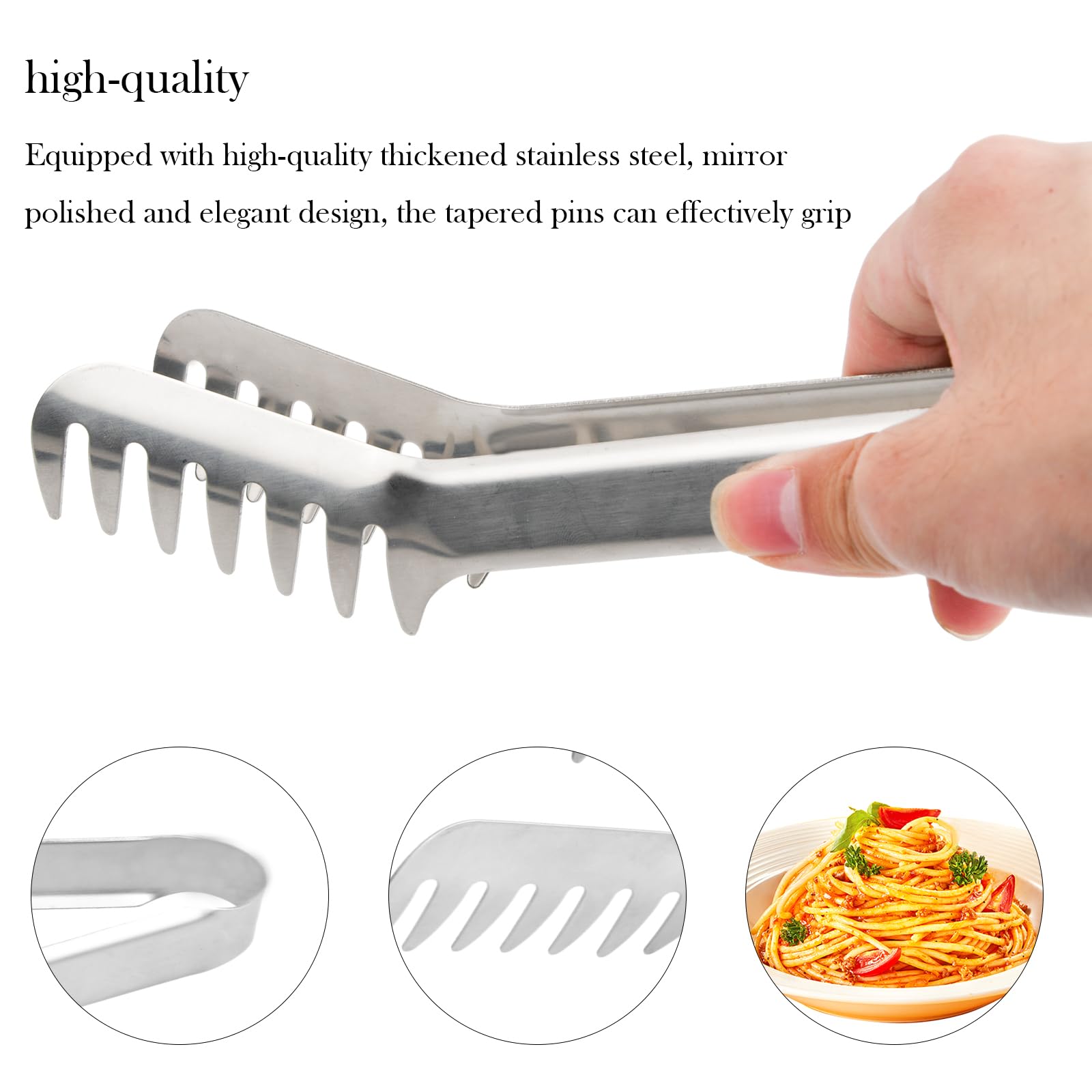 Pinza Per Spaghetti Cozlly In Acciaio Inox - Con Misuratore Pasta, Per Cucina Professionale E Casa - Foto 8