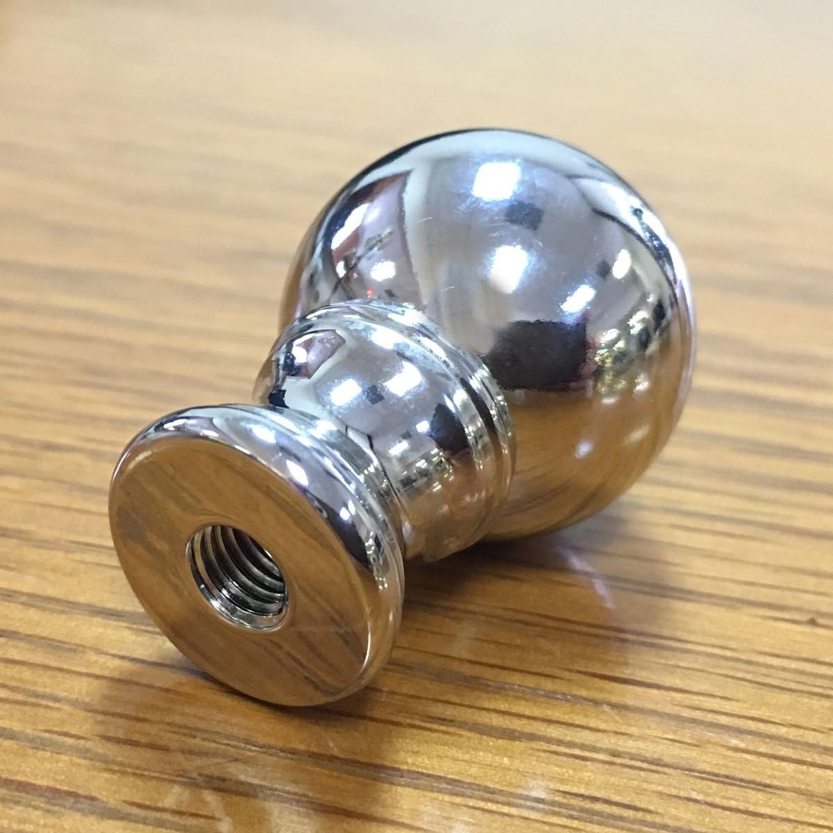 Royal Designs, Inc F-107SL-2 Royal Designs Small Ball Finial for Lamp Shade-Polished Silver Ser of 2, 2 Piece
