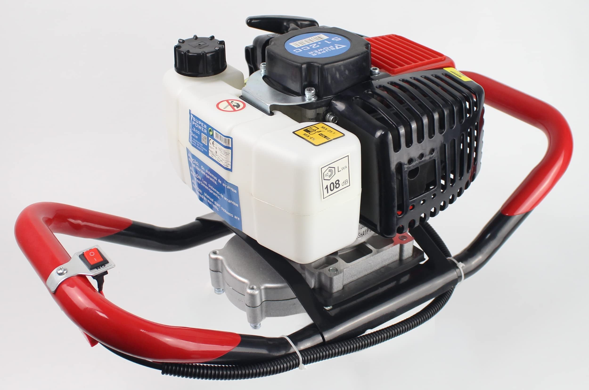 Taladro de Tierra con 3 Brocas, 51.2CC, 2.3Kw - SUPER POWER - 48246