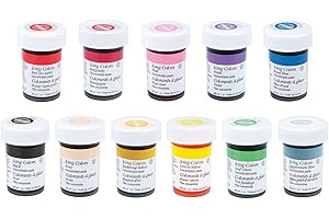 Wilton Color Right Performance Gel Food Coloring Set of 11, 1 oz. Bottles