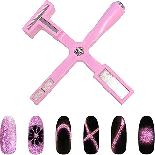 Daily Charme Ninja Star Cat Eye Nail Art Magnet Tool, Viral Heart Magnet, Flower, Swirl, Stripe, Circle, Cross, Circle Designs, DIY Nail Art