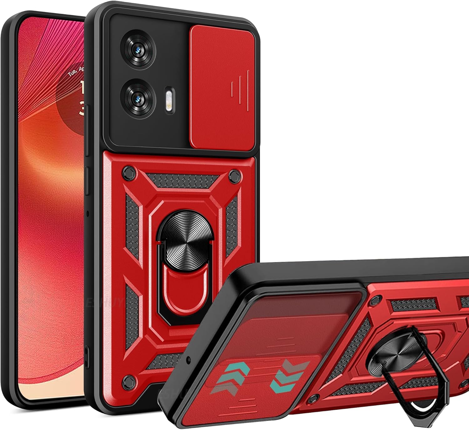 Wellpoint Trendy Compatible Designer for Motorola Moto G85 5G, Ultra Thin Shockproof Armor Cover with Slide Camera Cover and Magnetic Ring Kickstand, PC+TPU Durable Back Case Moto G85 5G Cover (B0DCTQ9V4P) Amazon Price History, Amazon Price Tracker