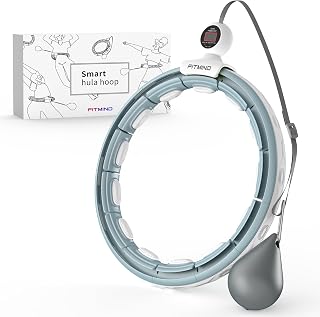 Hula Hoop Fitness, Smart Hula Hoop con Contador, Hula Hoop Inteligente Fitness con Peso y Masaje Circular - Tamaño Ajustable, Ideal para Adultos Niños y Principiantes