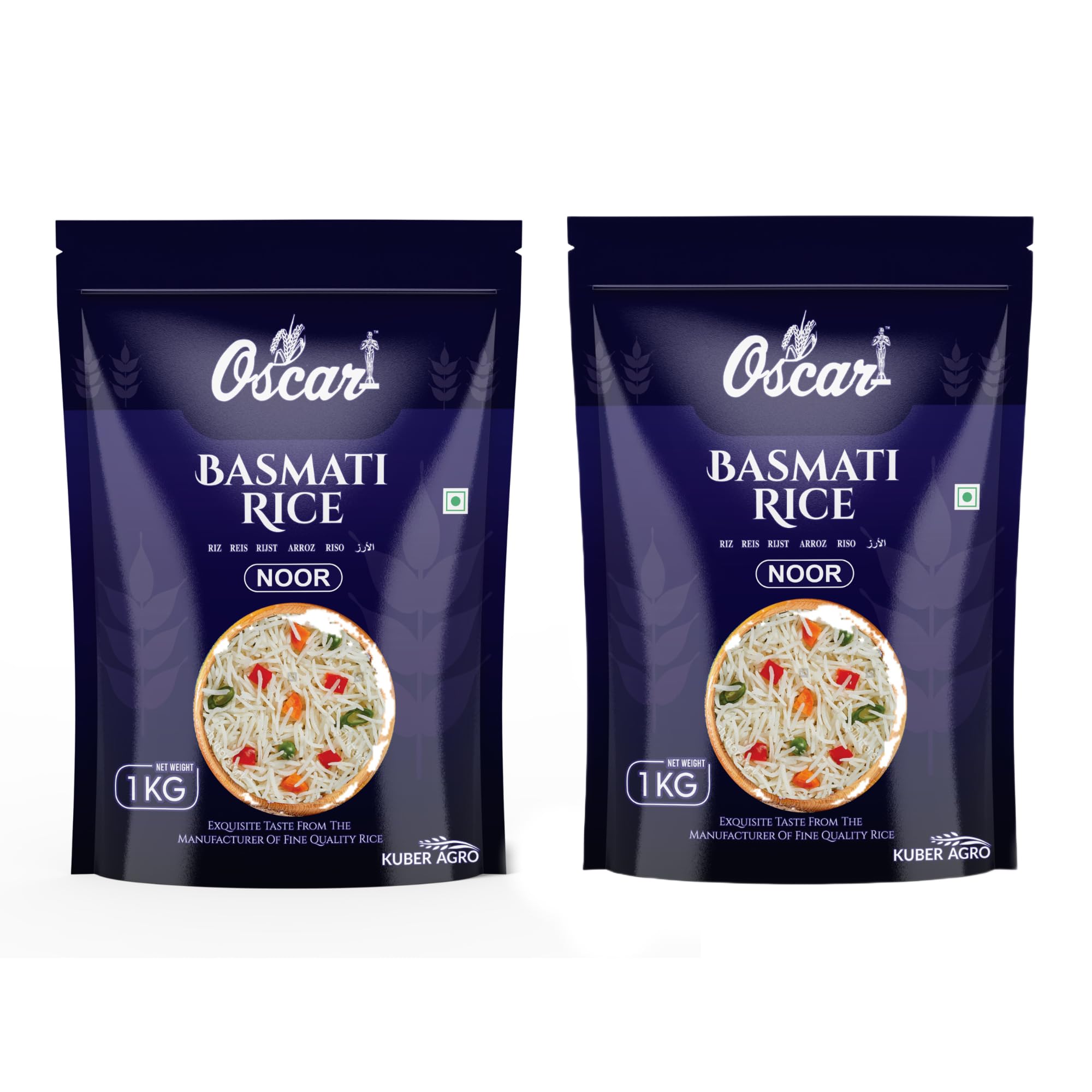 OSCAR NOOR Long Grain Basmati Rice, 1kg (Pack of 2) | Unpolished & Gluten Free | Perfect for Daily Cooking | Authentic Premium Basmati Pulao Rice – Fragrant & Aromatic | Sweet in Taste, Delicious, Non-Sticky, Easy to Cook (B0D31R7315) Amazon Price History, Amazon Price Tracker