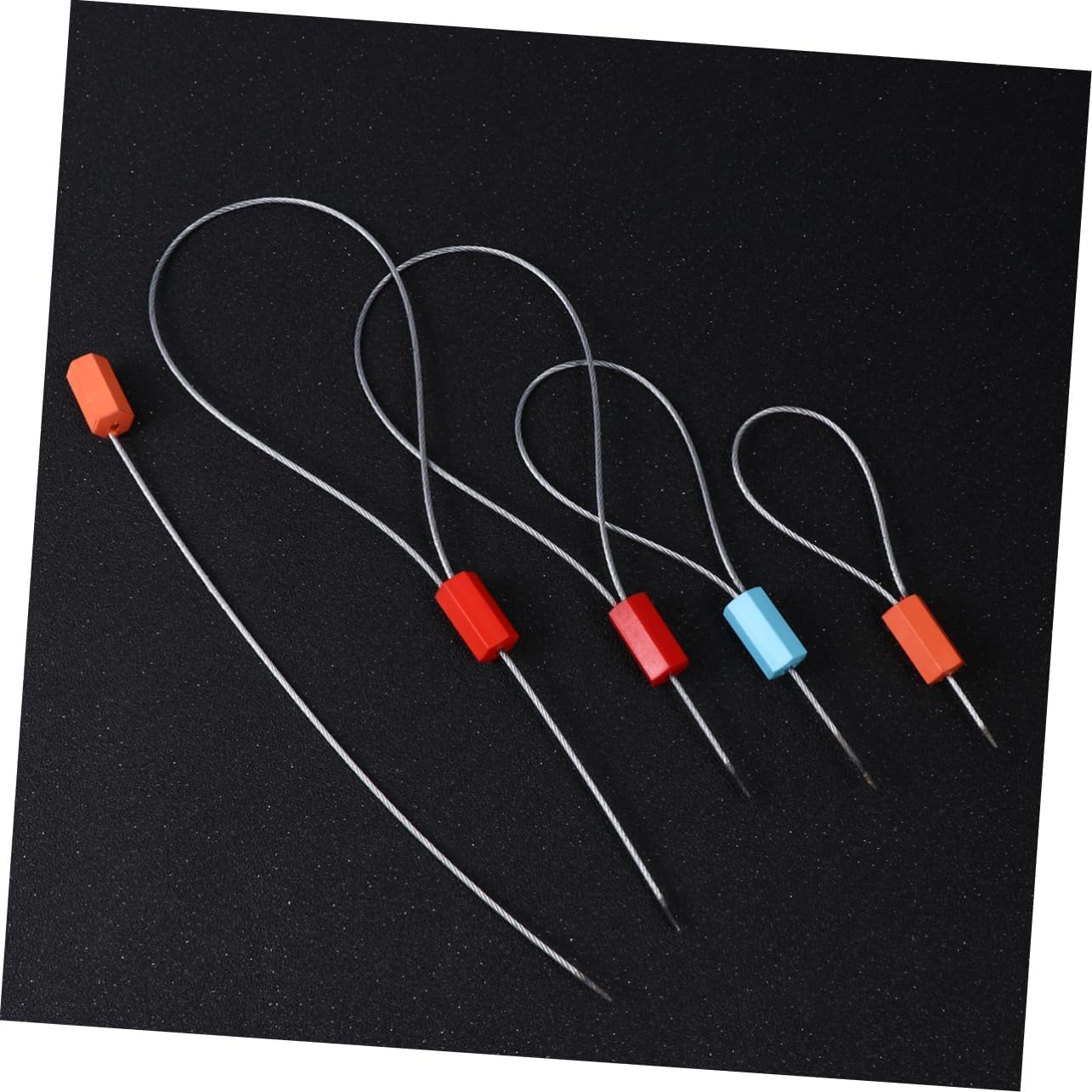 50pcs Wire Seals Tightening for Shipping Containers High Tensile Strength Secure Tamper Design Random Seals for Express and Port Use
