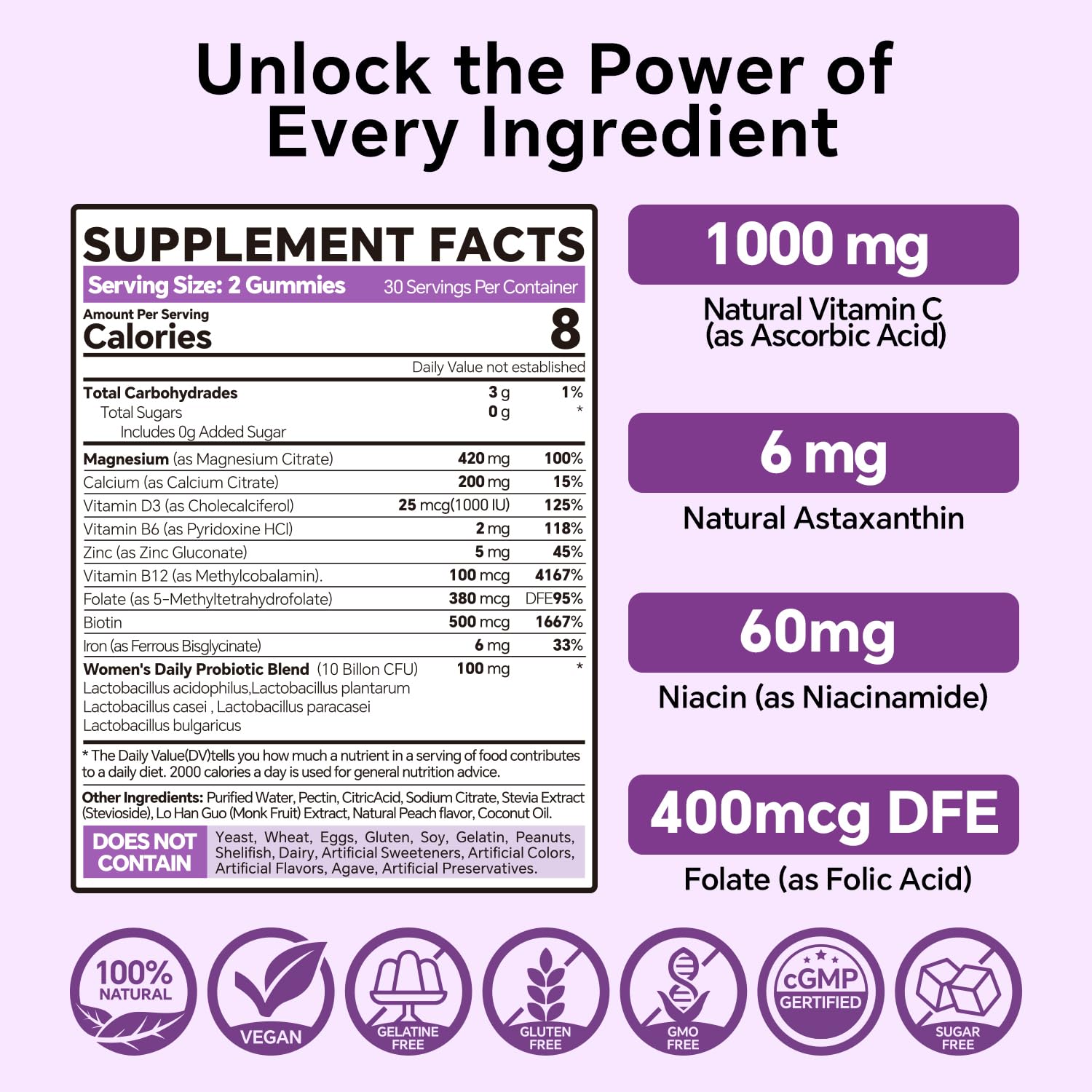 VEETAGYO Magnesium Citrate Gummies 420mg for Adult 60Cts — Amazon image 2