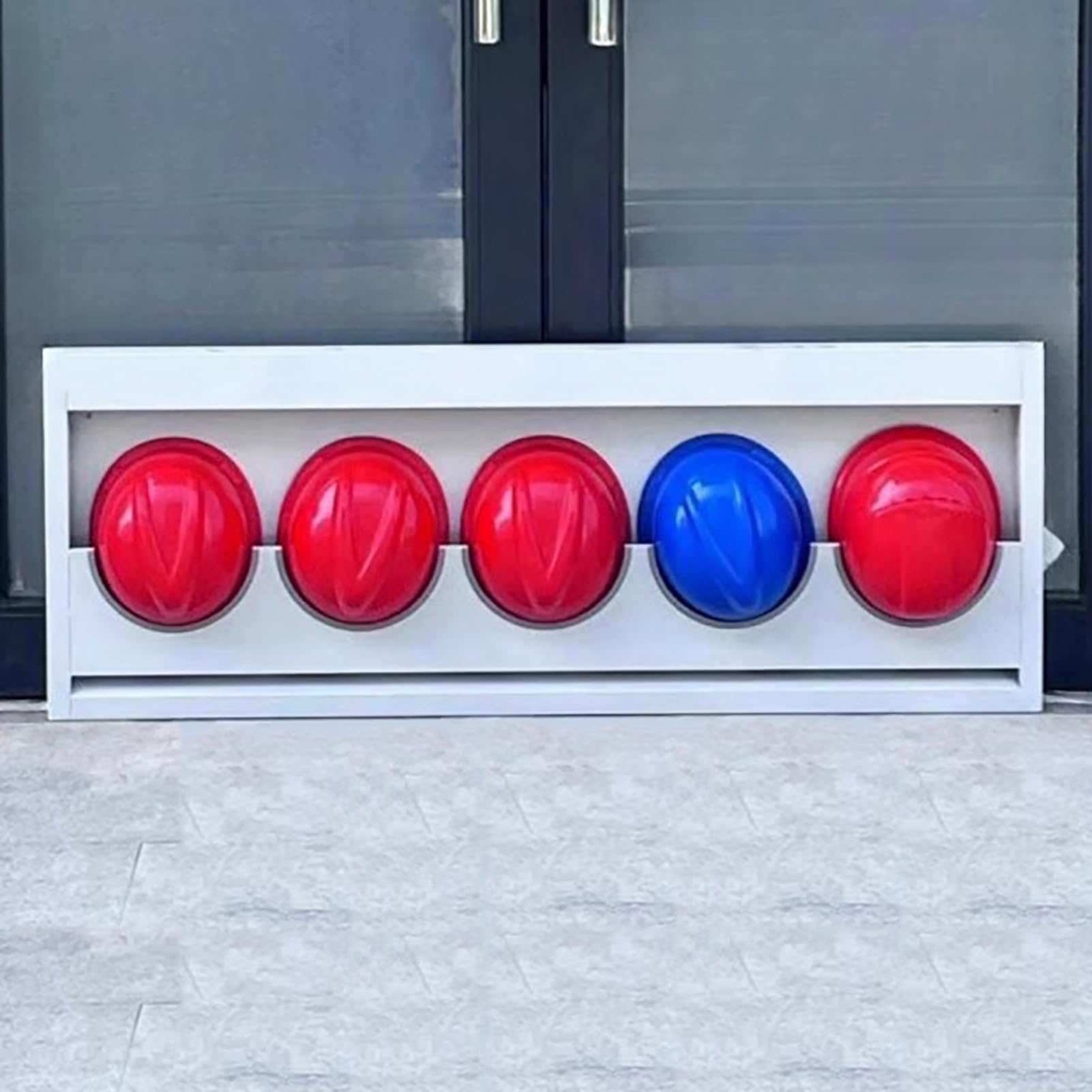 Casco Obra Perchero de Pared para Casco de Bombero, Perchero para Casco de Seguridad de Oficina para Sitios de Construcción O Talleres, Estante para Colgar Cascos de Seguridad(Hold 5 Hats)