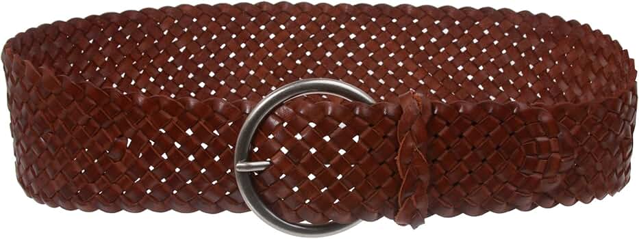 【cacharel】 BROWN LEATHER wide BELT Wide Leather Belt Chic Waist Belt