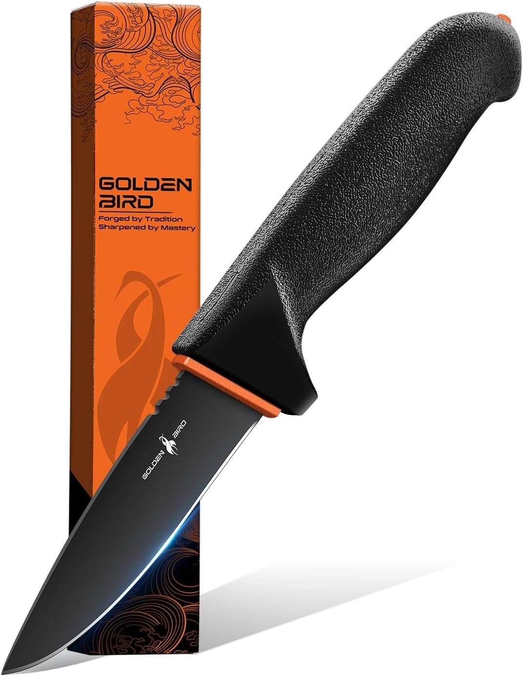 Golden Bird Boning Knife 6 Inch, Meat Trimming Knife with Non-Slip Handle, Flexible Butcher Knives with German Stainless Steel, Gift for Men