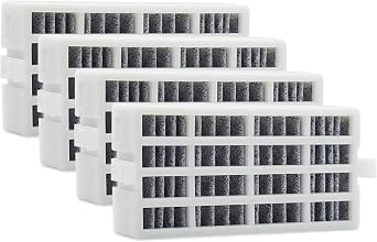 W10311524 4-PACK Air Filter Replacement for Whirlpool Refrigerator, Also Fits 2319308, W10335147, W10335147A, W10335147, W10315189, 1876318, AIR1, FreshFlow Air Filter, AP4538127, AH2580853, EA2580853