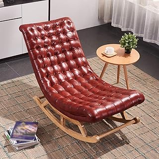 HZH Cadeira de balanço reclinável Cadeira de praia Cadeira de leitura reclinável Varanda Jardim Pátio Espreguiçadeira à beira do lago Espreguiçadeira Nap Lounge Cadeira de café Cadeira de acampamento