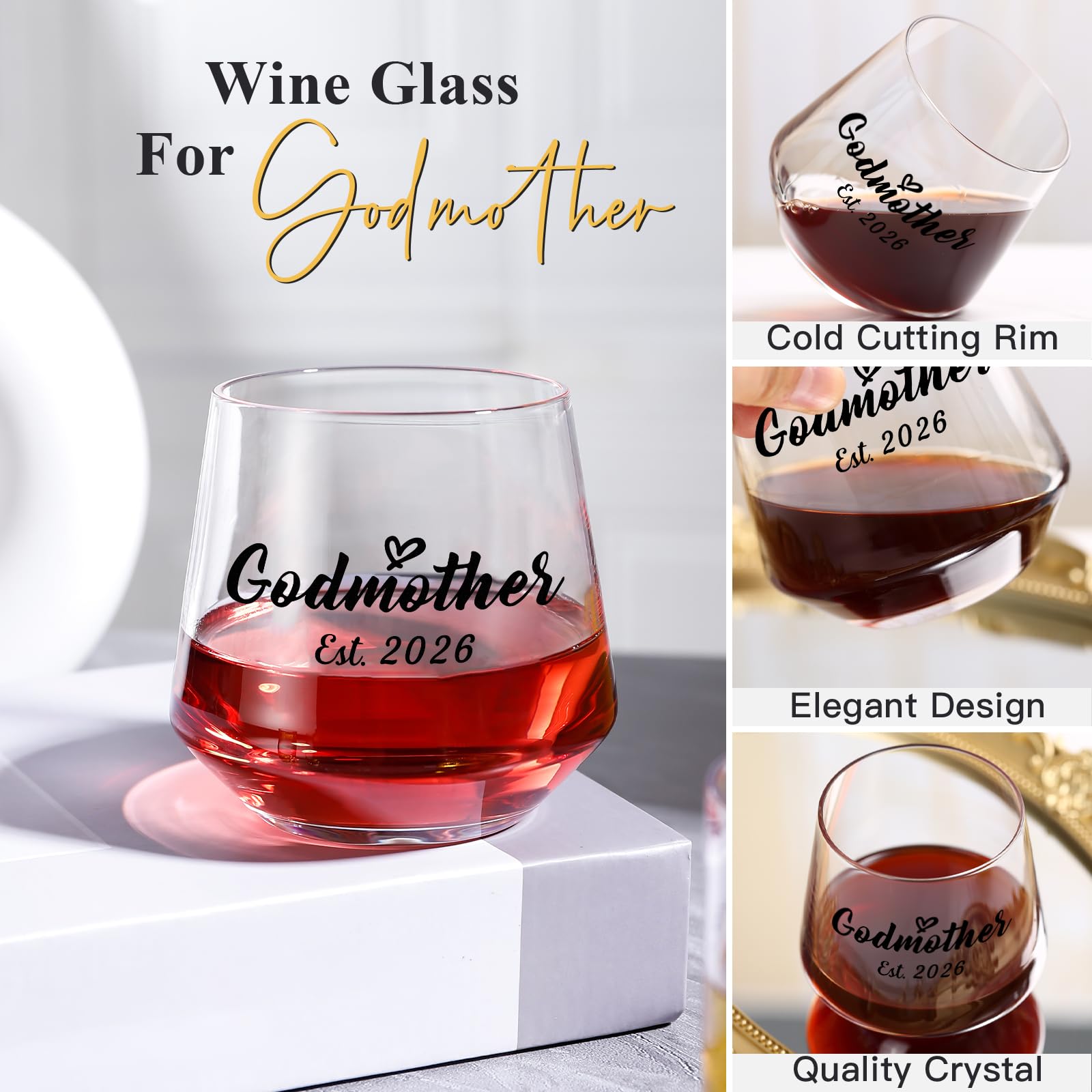 Physkoa Est2026 Godparents Gift– Godfather & Godmother Proposal Gifts-Godparents Proposal Present-Will You Be My Godparents
