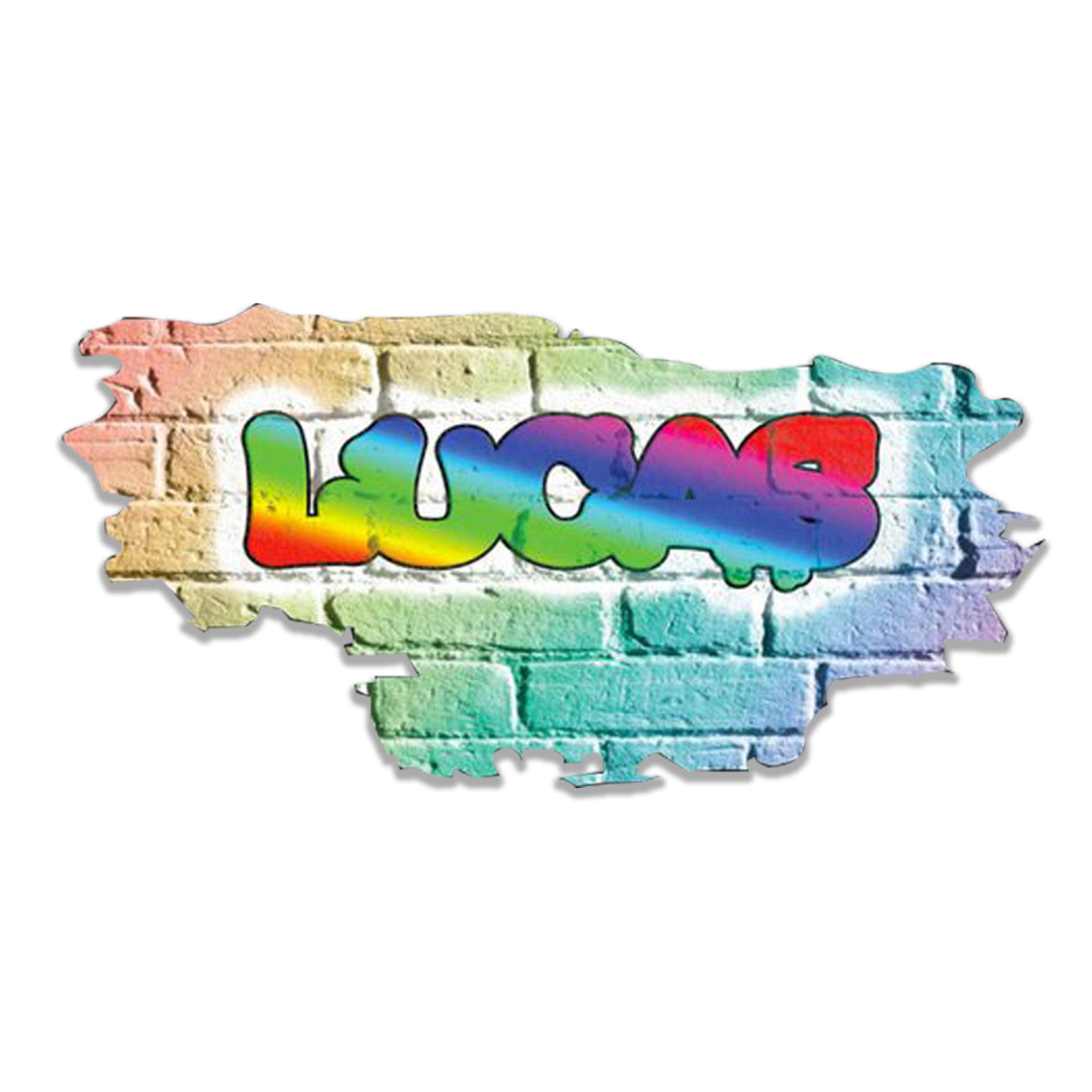 MySticky Personalized 3D Graffiti Name Wall Decal | Custom Art Vinyl Decor Sticker | Removable | Peel and Stick | No Border Room Art Decor (MYSPGN27-