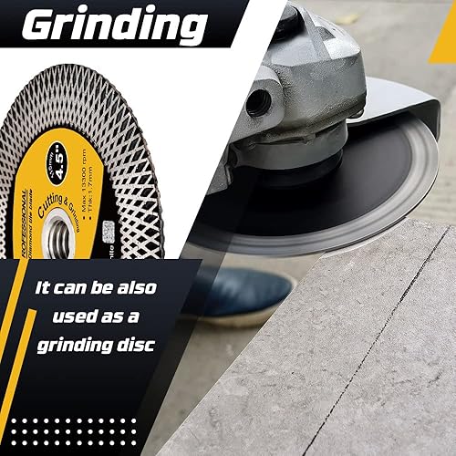 Miniatura 6 de Hoja de pulido de azulejos de porcelana de 4.5 "hoja de diamante con corte de eje de 58 "-11 para azulejos de cerámica, granito, mármol