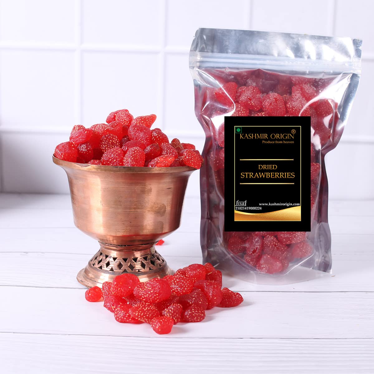 Kashmir Origin Dried Stawberries 400 Grams | Handpicked | Tasty | Premium Straberry (B08KJGHN99) Amazon Price History, Amazon Price Tracker