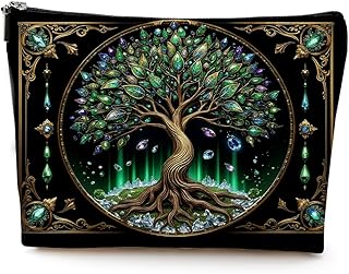 LONGXIN World Tree - Bolsa de cosméticos pequ...