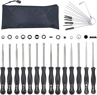 Hippotech 14 Pcs Carburetor Adjustment Tool Screwdriver Kit with Cleaning Tool for Common 2 Cycle Carburator Adjusting Small Engine Carb Tune up Adjusting Tool