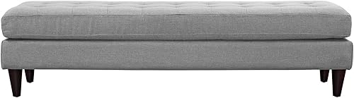 Miniatura 155 de Modway Sofá biplaza Empress en tela tapizada moderna de mediados de siglo, gris Gris,Laguna,Gris,claro,Celeste,verde azulado,Beige,Atomic Rojo