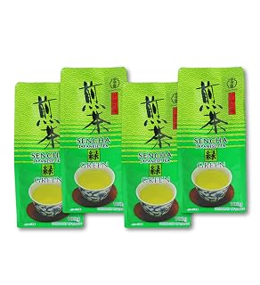 UJInoTSUYU Sencha Green Tea Loose Leaf | Premium Japanese Green Tea | Grown in Uji Kyoto | Imported from Japan | 100% Pure and Authentic | Loose Leaf 100g (Pack of 4)