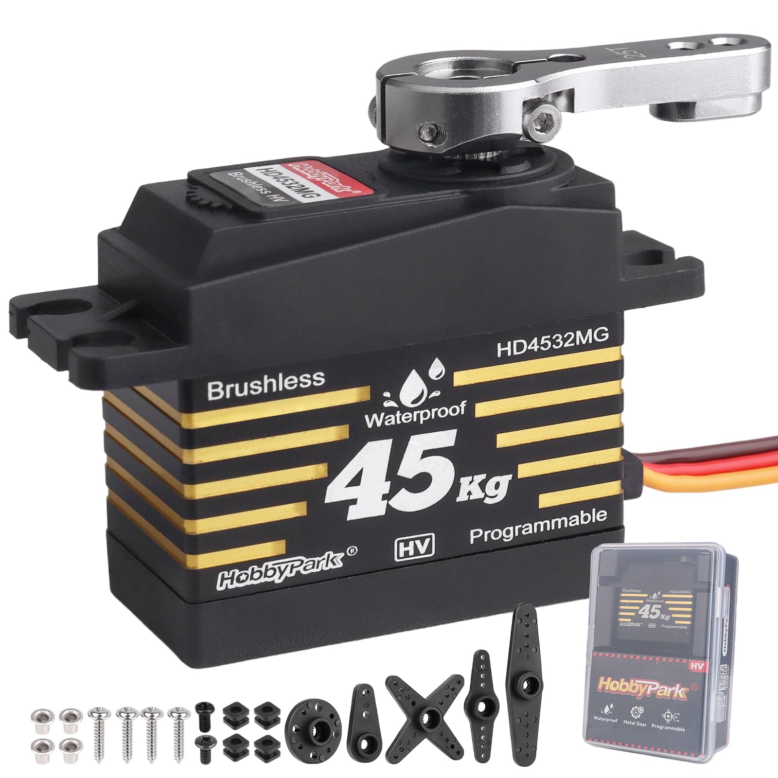 Amazon.com: HobbyPark Waterproof 45KG High Torque Servo Motor 8.4V