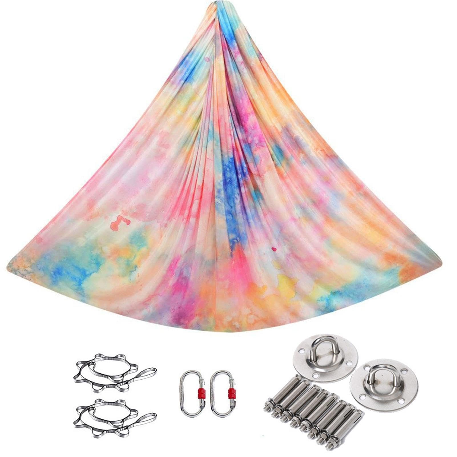 Tissu De Yoga AéRien, éQuipement AéRien en Soie De Qualité SupéRieure à Faire Soi-MêMe, Tissu éLastique pour Hamac De Yoga, Tissu Vertical pour BalançOire à éLingue