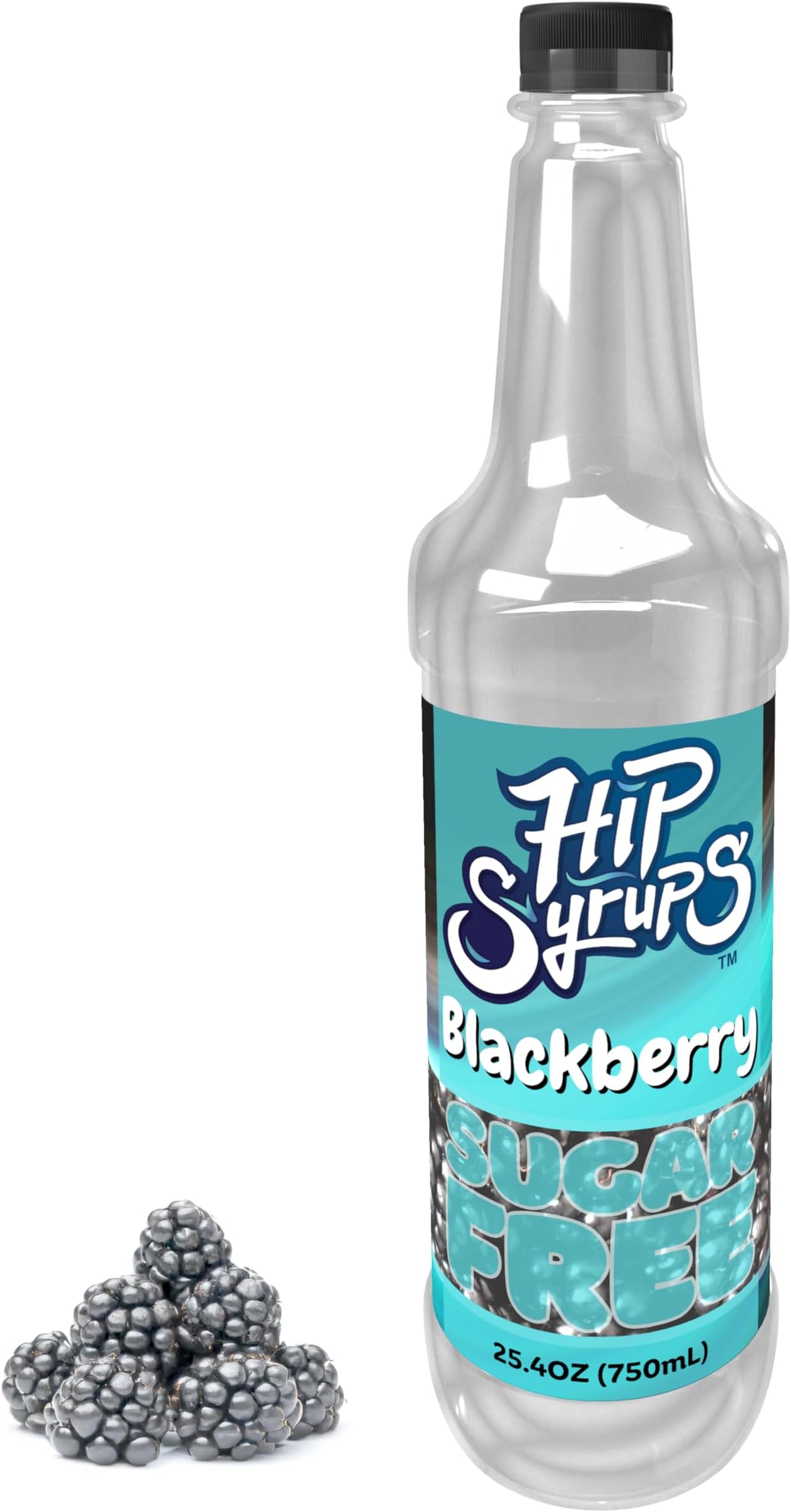 Hip Syrups - Blackberry Sugar Free Simple Syrup Designed for Water Flavor, Bubble Tea, Boba Tea, Cocktails,Blackberry Flavoring, Water Enhancer, Drink Mix for Ice Tea, Lemonade & More, Zero Calorie Flavoring, Keto Friendly, Sugar Free