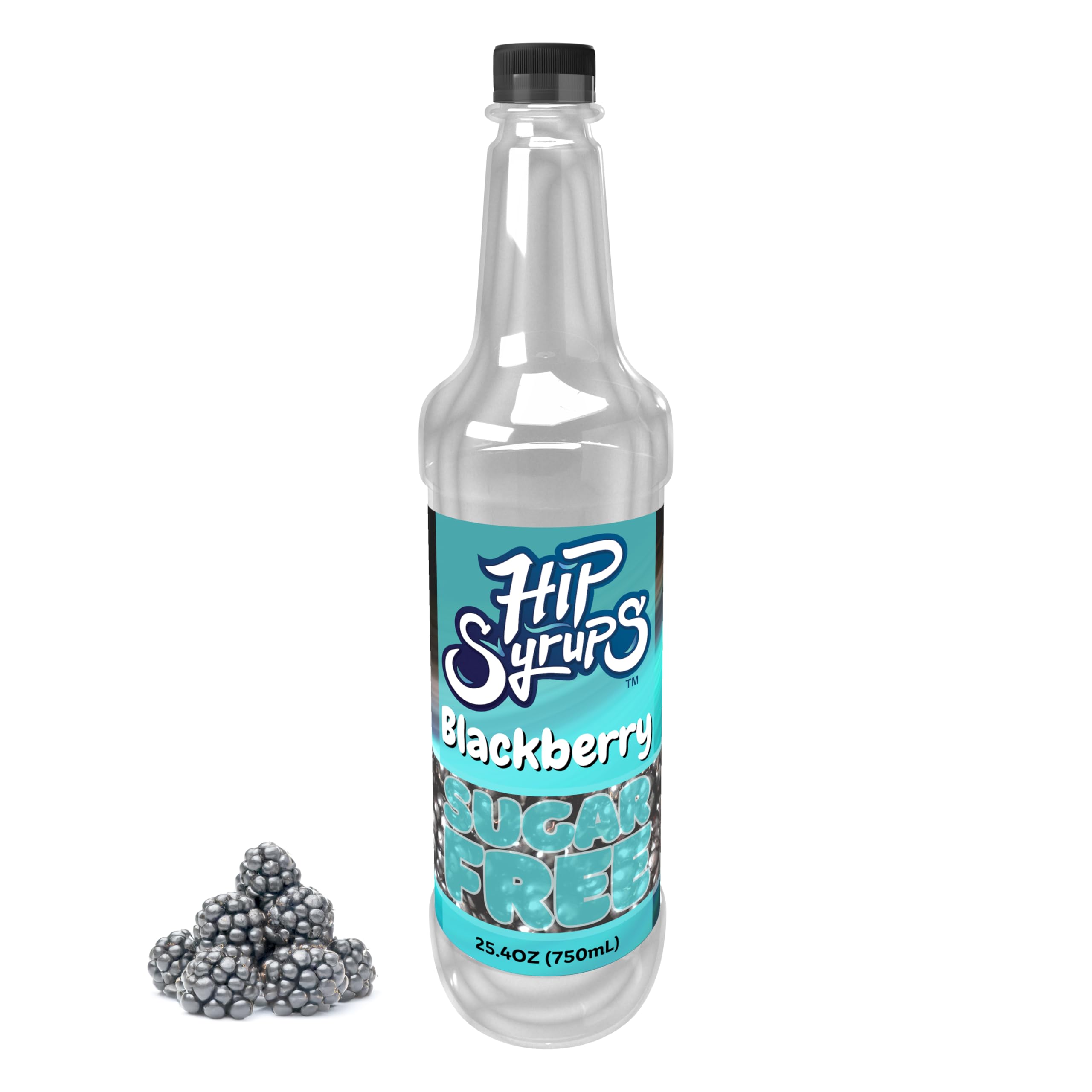 Hip Syrups - Blackberry Sugar Free Simple Syrup Designed for Water Flavor, Bubble Tea, Boba Tea, Cocktails,Blackberry Flavoring, Water Enhancer, Drink Mix for Ice Tea, Lemonade & More, Zero Calorie Flavoring, Keto Friendly, Sugar Free