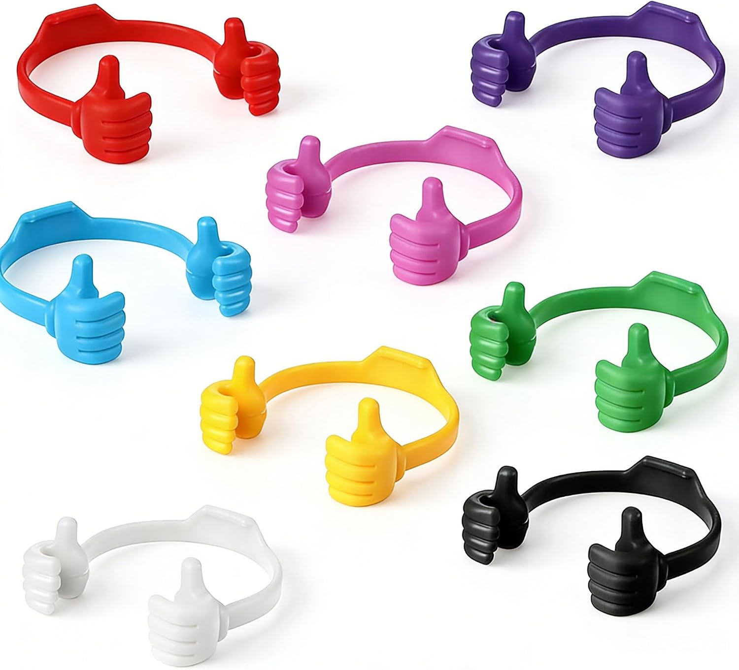 5-pcs Thumb OK Stand Mobile Phone Lazy Stand, Portable Universal Base, Random Color, Suitable for Mobile Phones and Tablet Computers