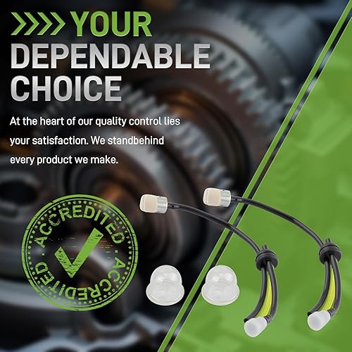 Miniatura 9 de CARBBIA Kit de afinación de 2 piezas de filtro de línea de combustible con ojal para Echo GT225 GT200 PE225 SRM225 SRM2100 SRM210 SRM211 SRM2110