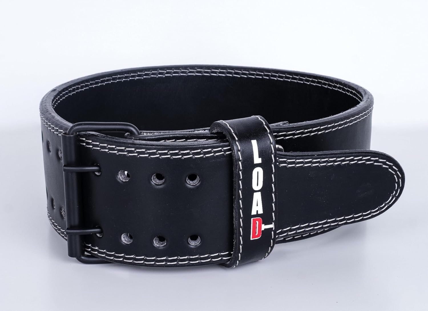 LOAD Powerlifting Belt – 10mm/13mm Leather Weightlifting Belt for Men & Women – Double Prong Gym Belt for Squats, Deadlifts, Olympic Lifting & Core Support – Adjustable Back Support Belt