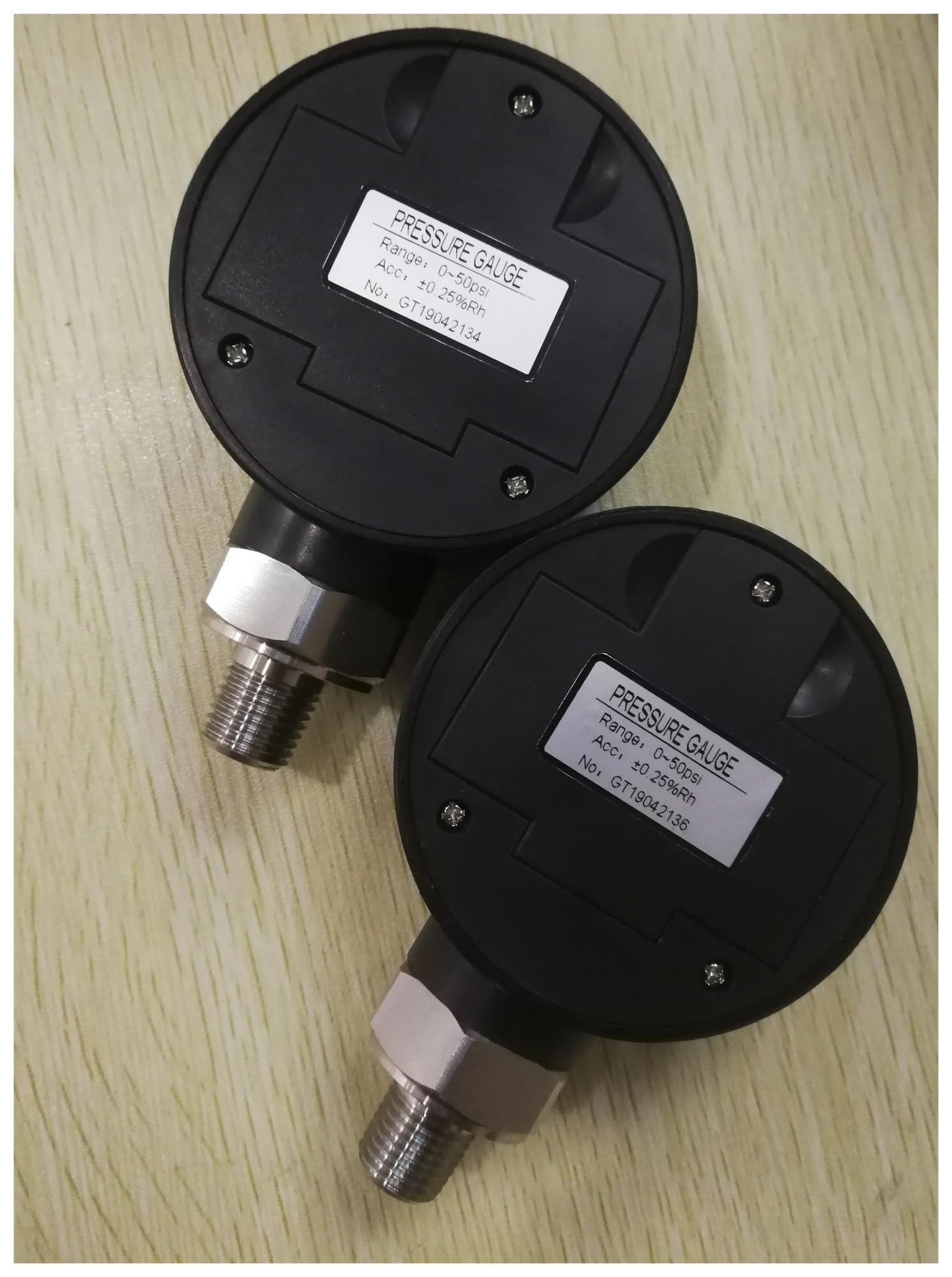 Manomètre 0-16/60/400 bar Contrôleur de vide - Manomètre numérique de collecteur 100 kPa Connecteur hydraulique G1/4(G1-4 thread,0-4bar)