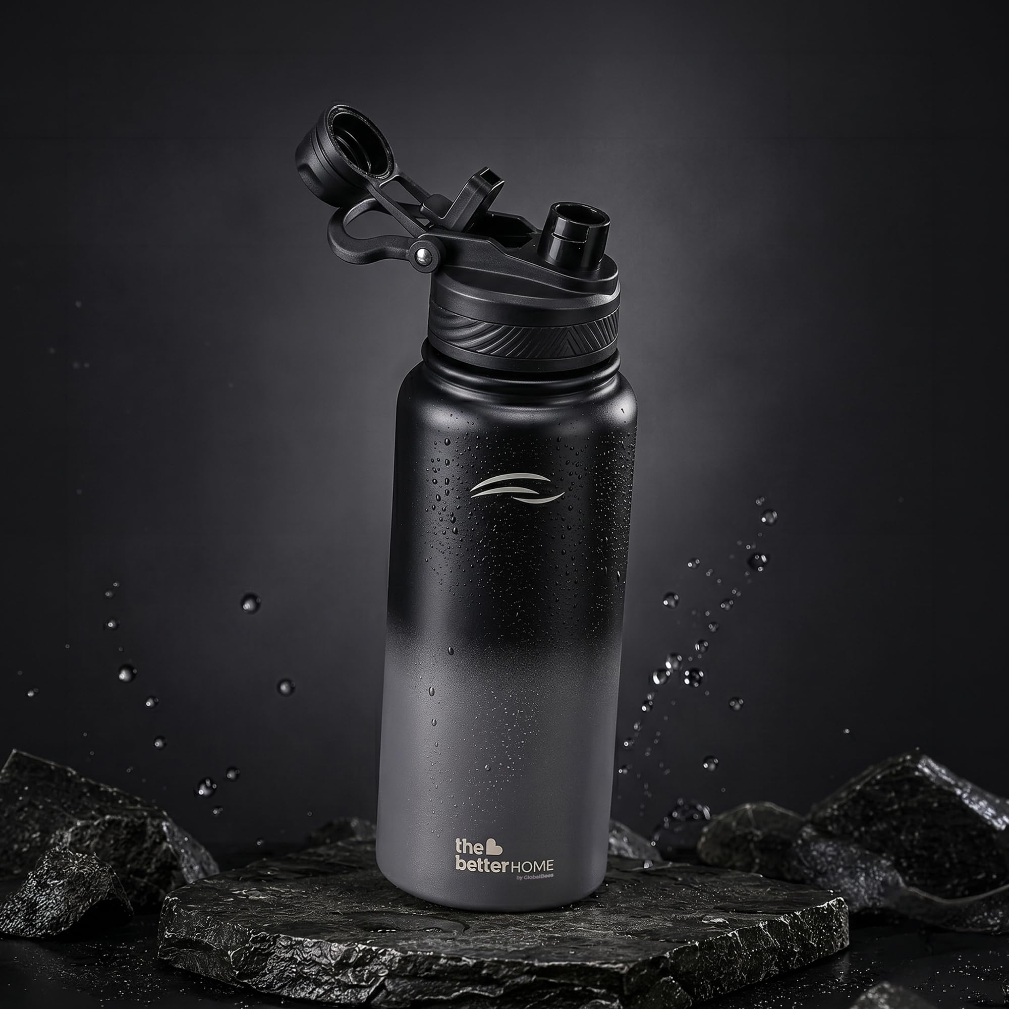 Insulated Water Bottle - Hot & Cold 24hr, Leak-Proof -8