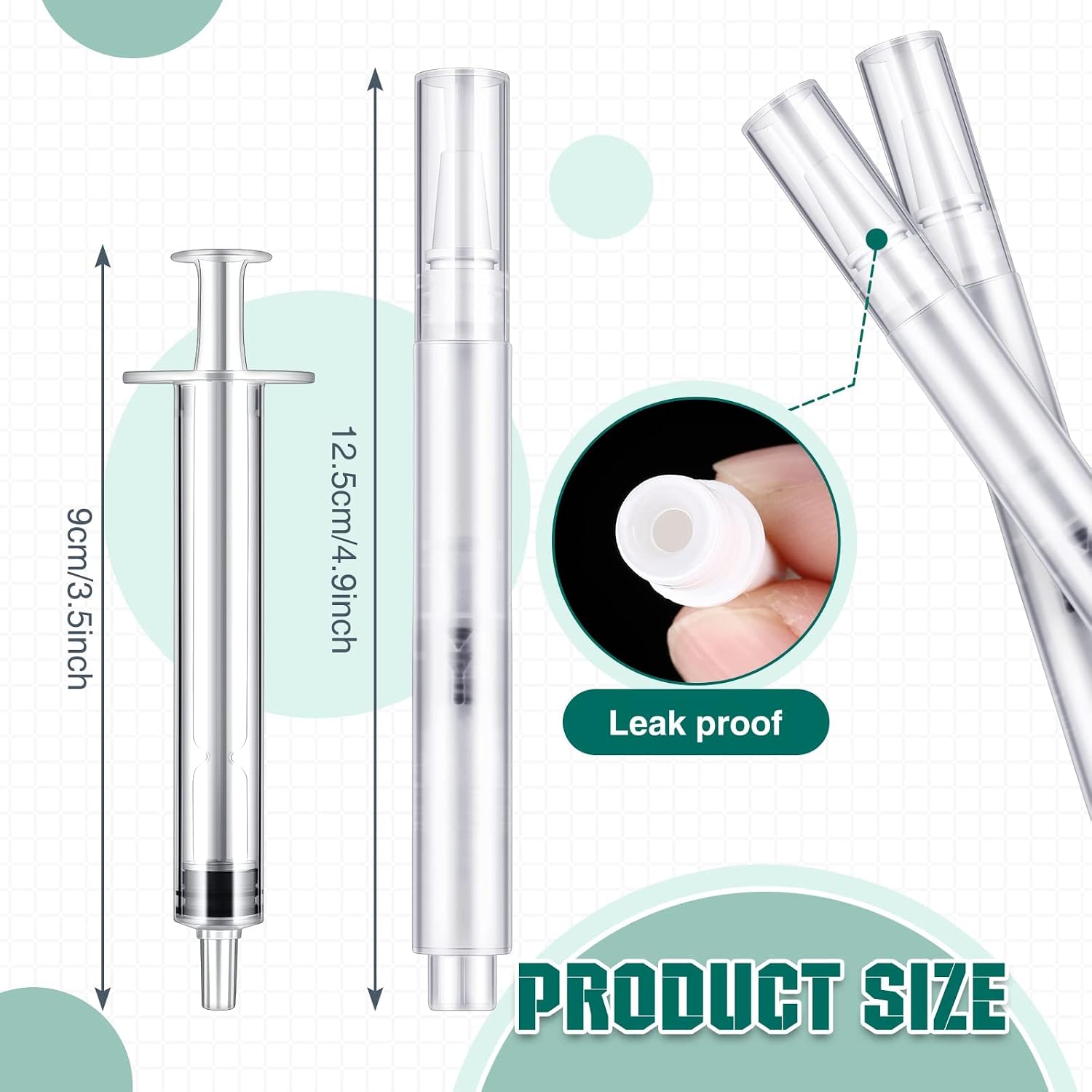 Paint Touch up Pen Empty Oil Pen Transparent Paint Pen Fillable Brush Pen for Touch Up Wall Cabinets Furniture Wood (10 Pieces)