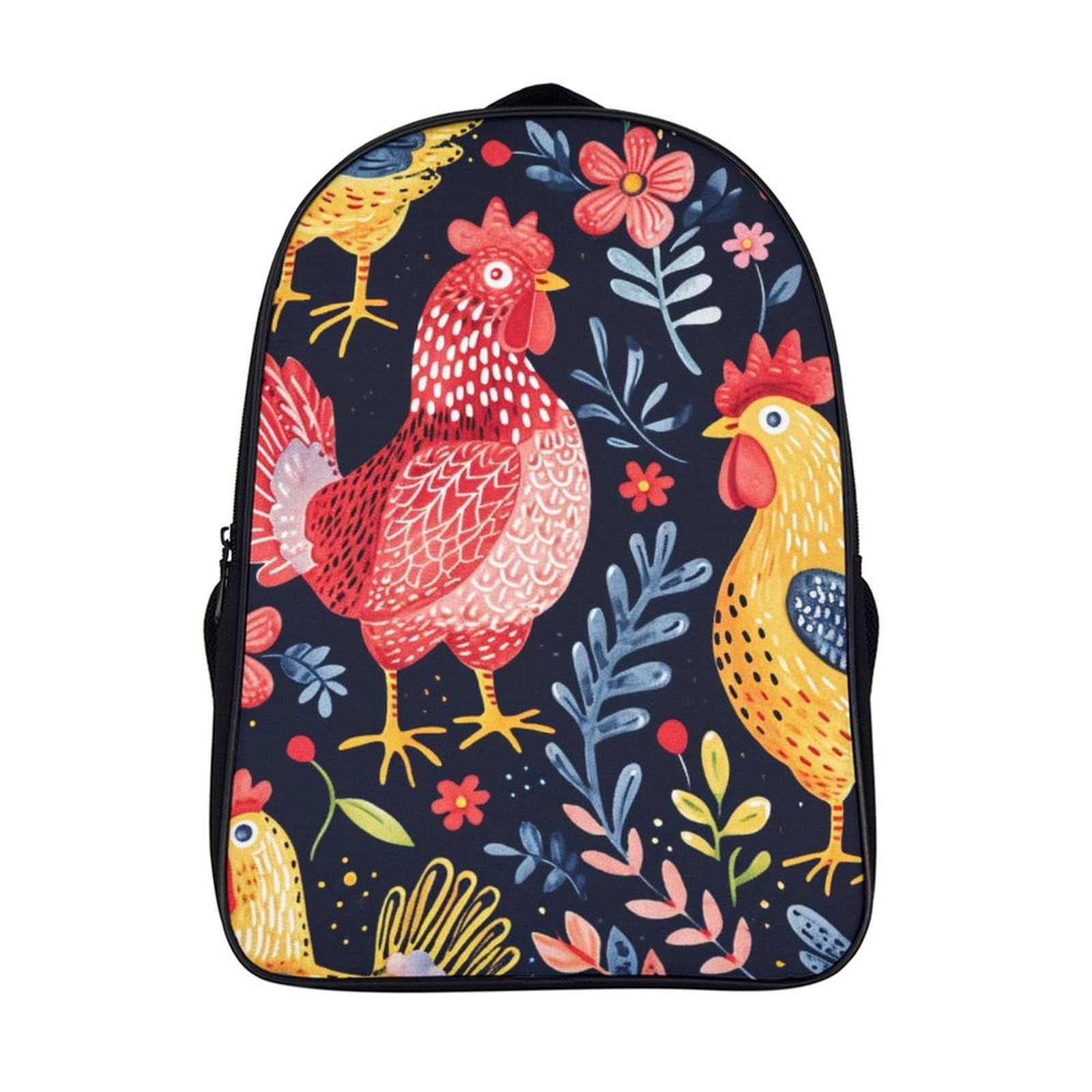 Mochila infantil impermeable Rooster gran capacidad para niños con bolsillos laterales 7