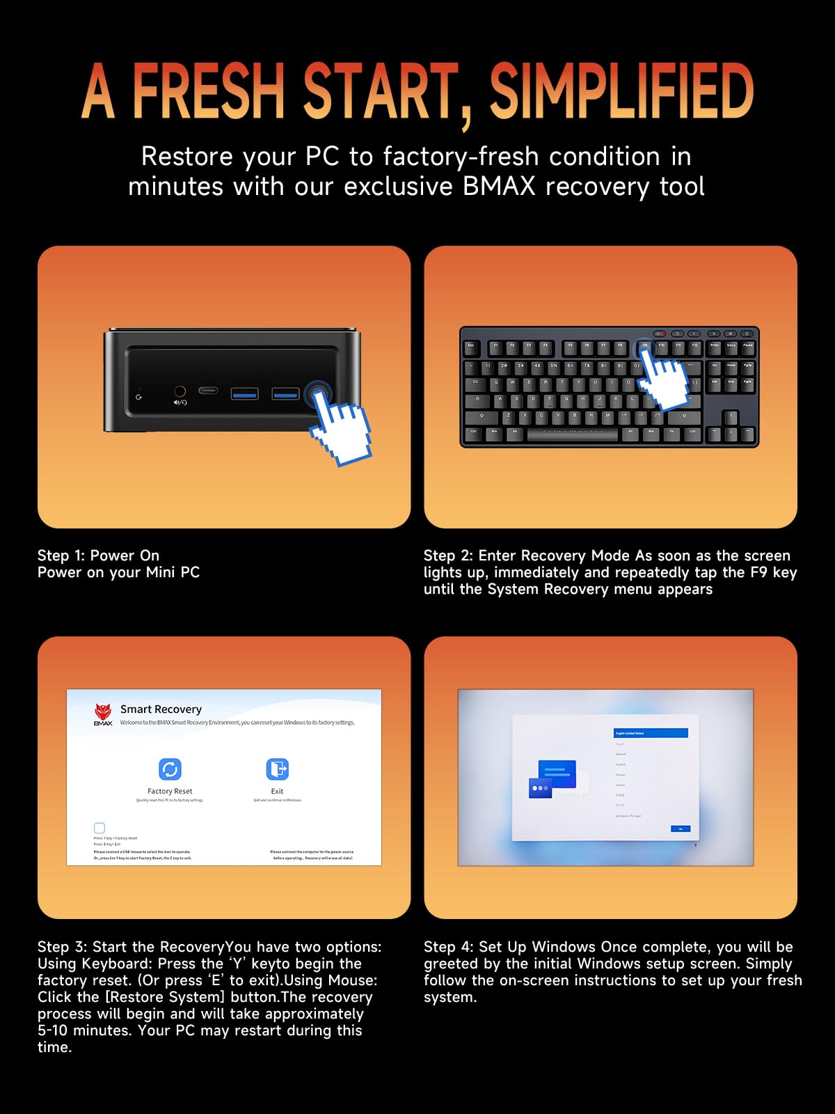 Amazon.co.jp: Bmax B7A Pro Mini PC AMD Ryzen 5 7430U | 16GB DDR4