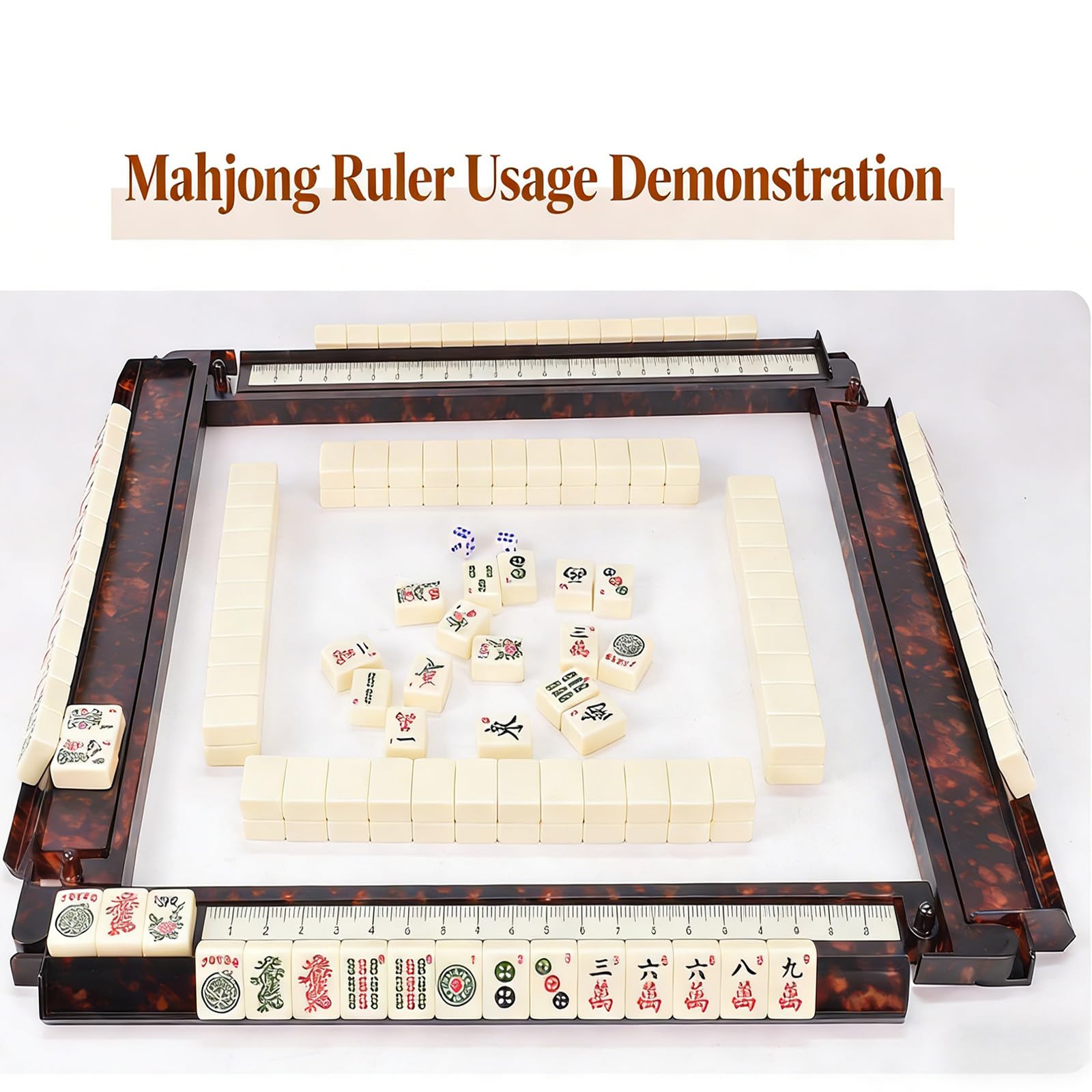 ABS Mahjong Pusher Set 4 pezzi 44,5 cm per attività di gruppo