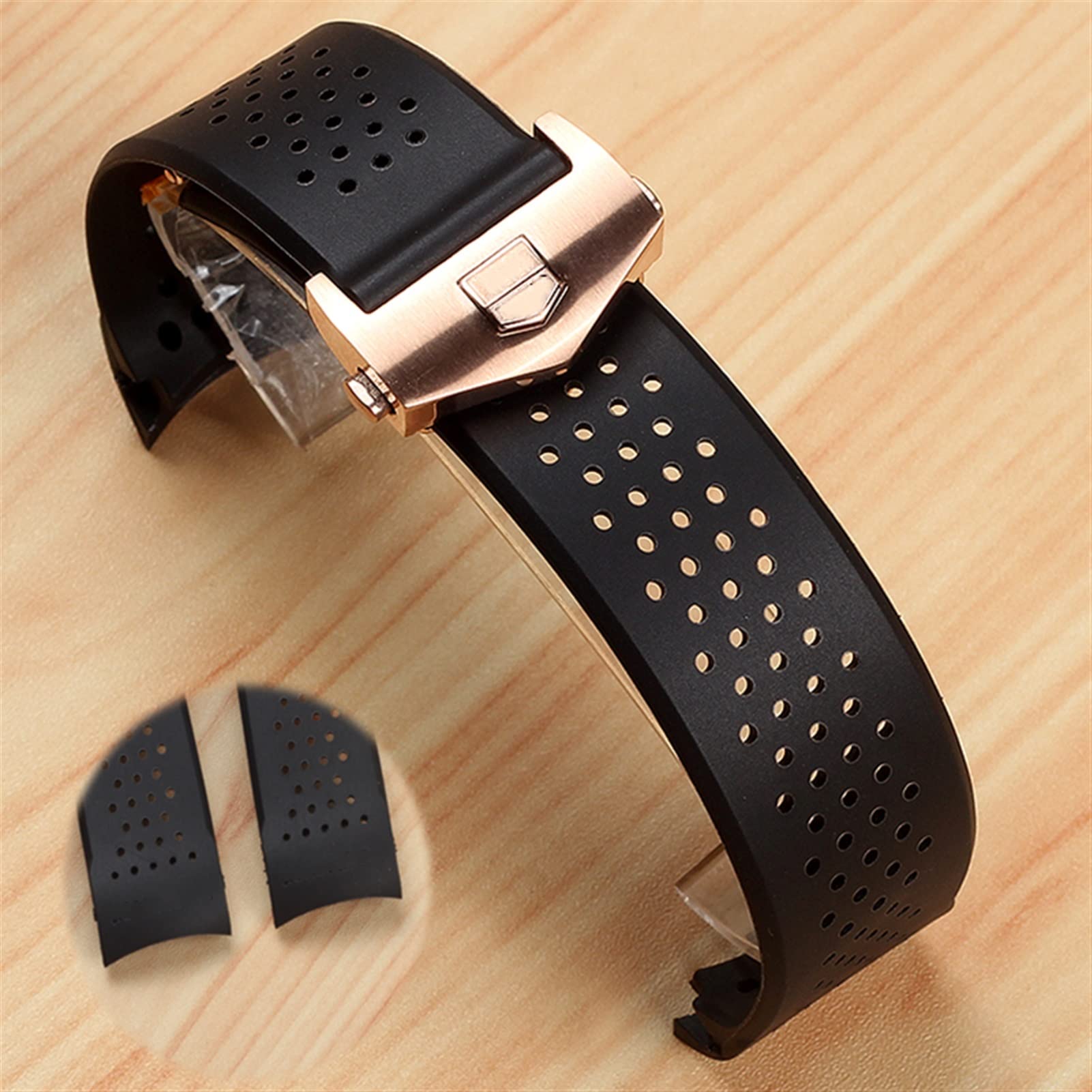 Beobachten Sie das Armband Ersatz für Tag Grand Carrera Aquaracer Gummi -Silikon -Armband Männer Armband Accessoires Uhren Band