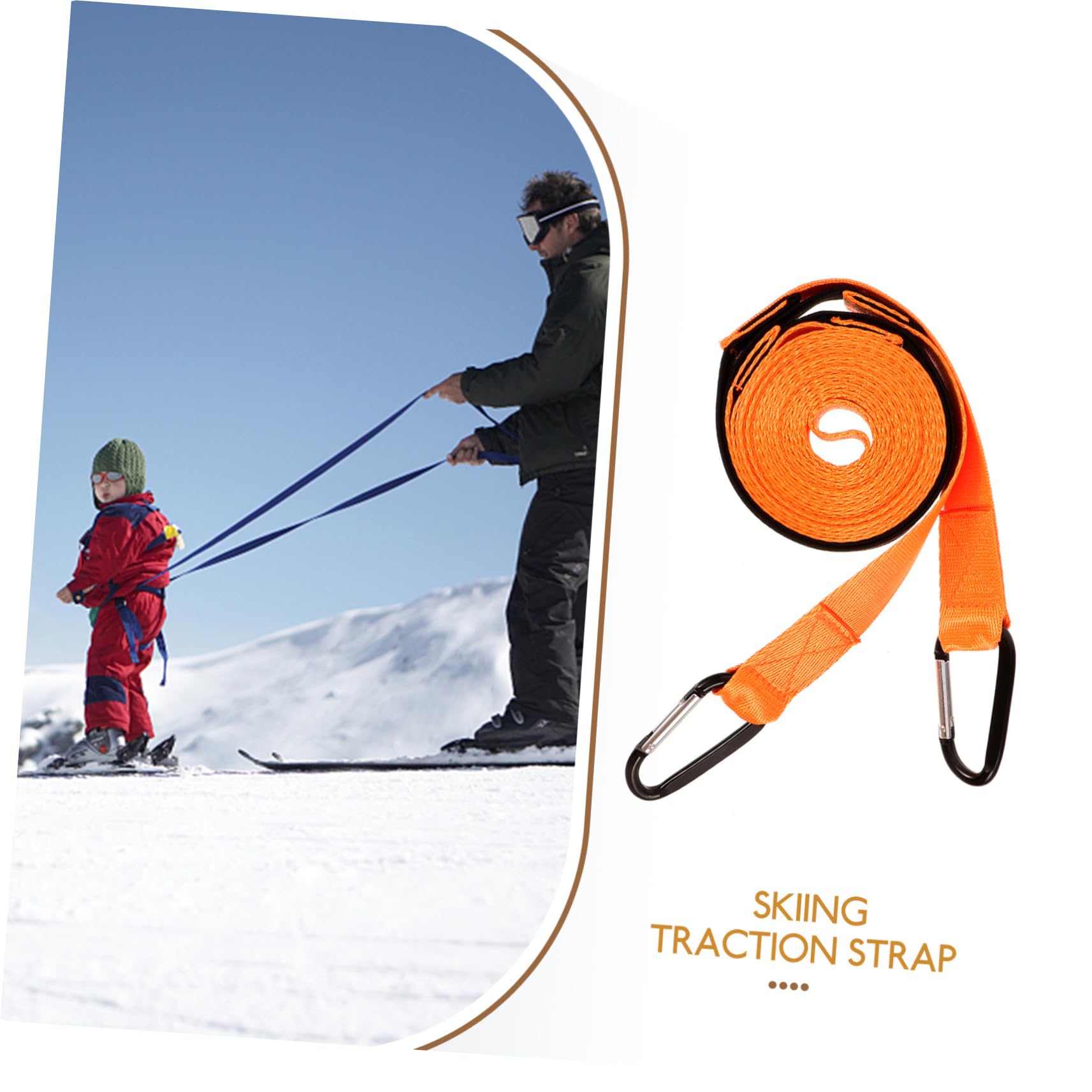 ibasenice Corde De Ski De Ski Sangles De Ski Harnais De Patinage pour Auxiliaire De Ski Sangle De Ski Enfant Sangle en Nylon