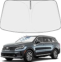 Vista 187 de Proadsy 2025 - Parasol para parabrisas actualizado con ajuste personalizado para Nissan Rogue 2014-2020, protector plegable de 4 capas