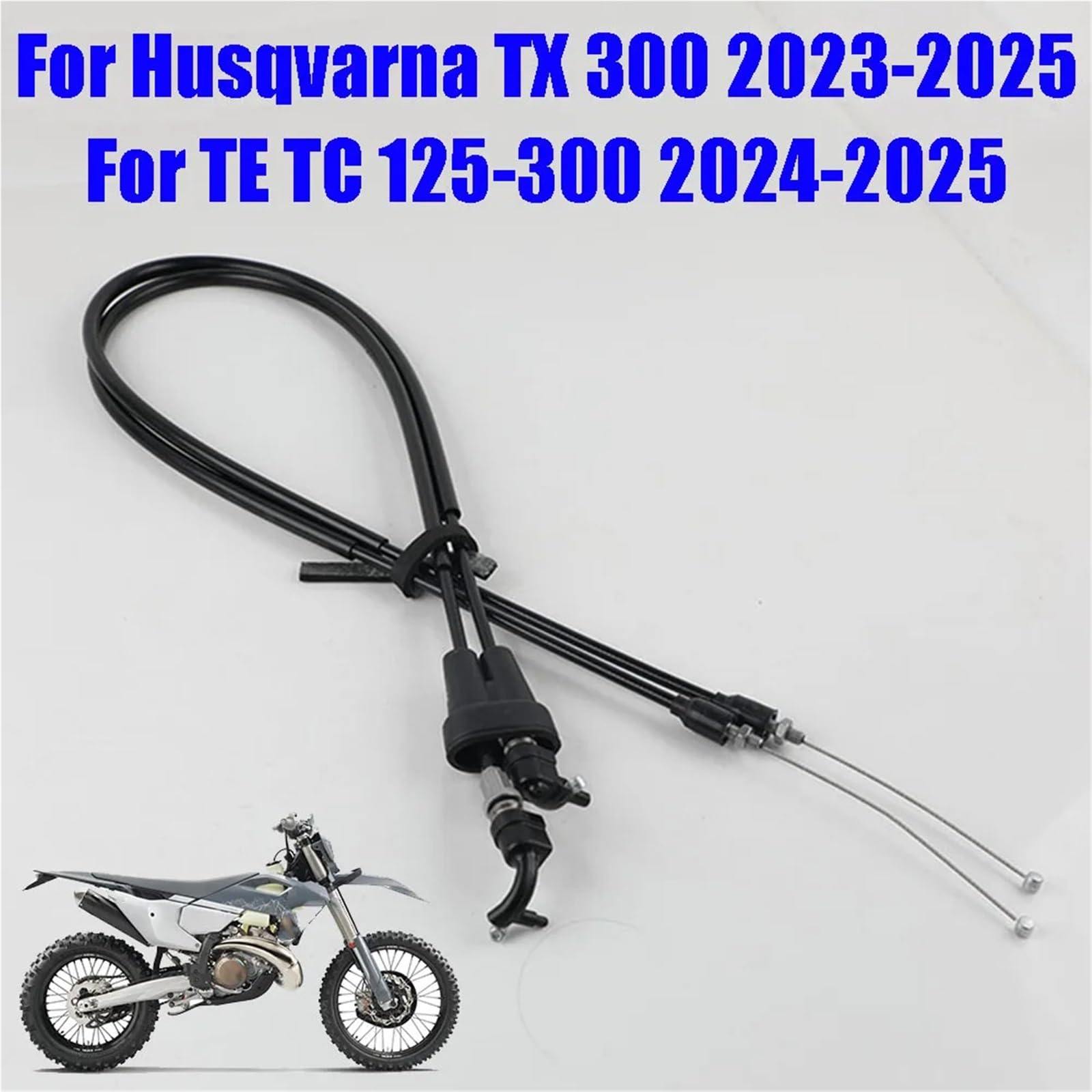 Zestaw naprawczy do linek hamulcowych Pasuje do Husqvarna TE TC 125 150 250 300 TX 2024 2025 Dwie linki gazu przewody paliwowe, drut stalowy motocykla