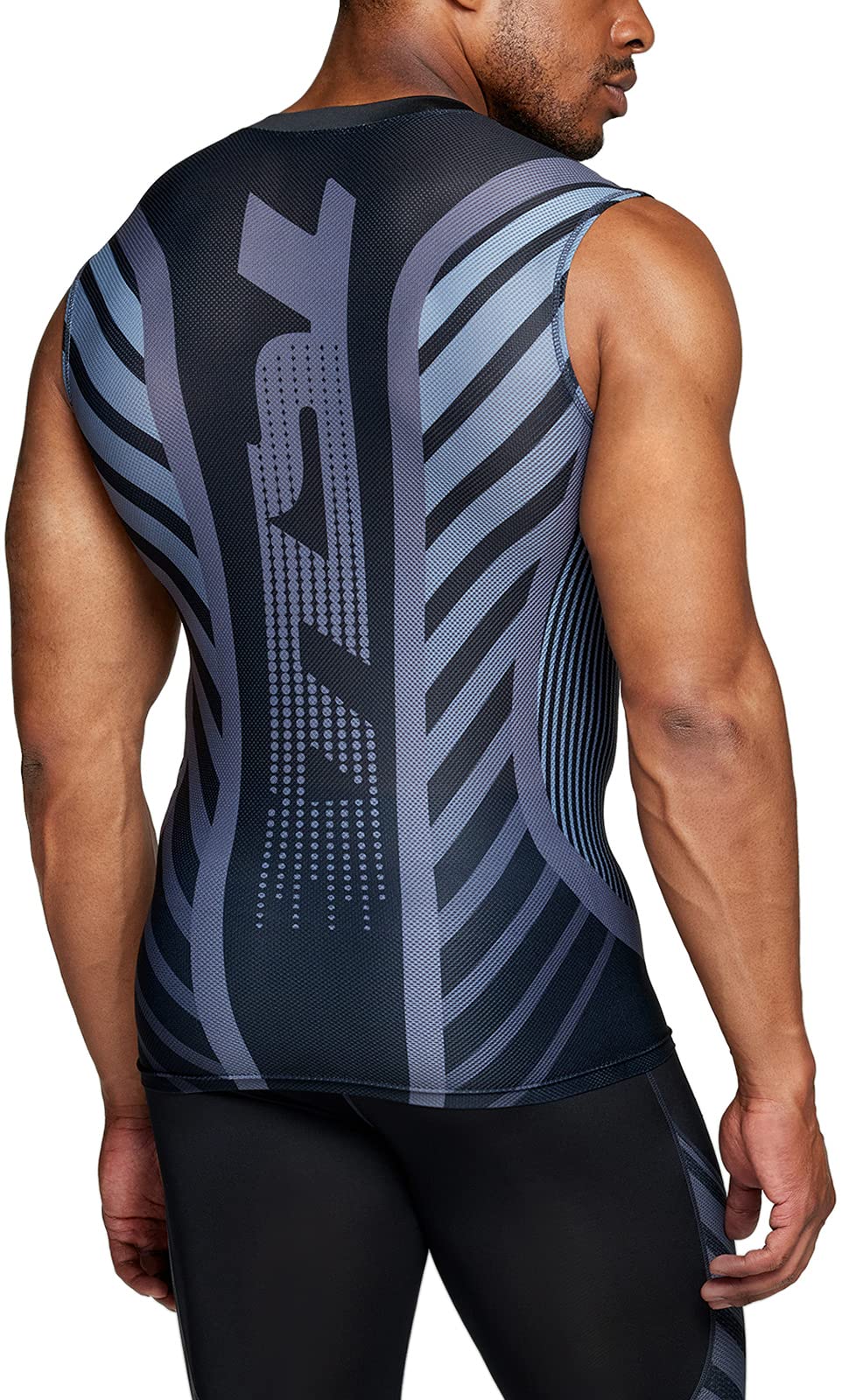 TSLA 1 or 3 Pack Men's Sleeveless Workout Shirts, Dry Fit Running Compression Cutoff Shirts, Athletic Training Tank Top