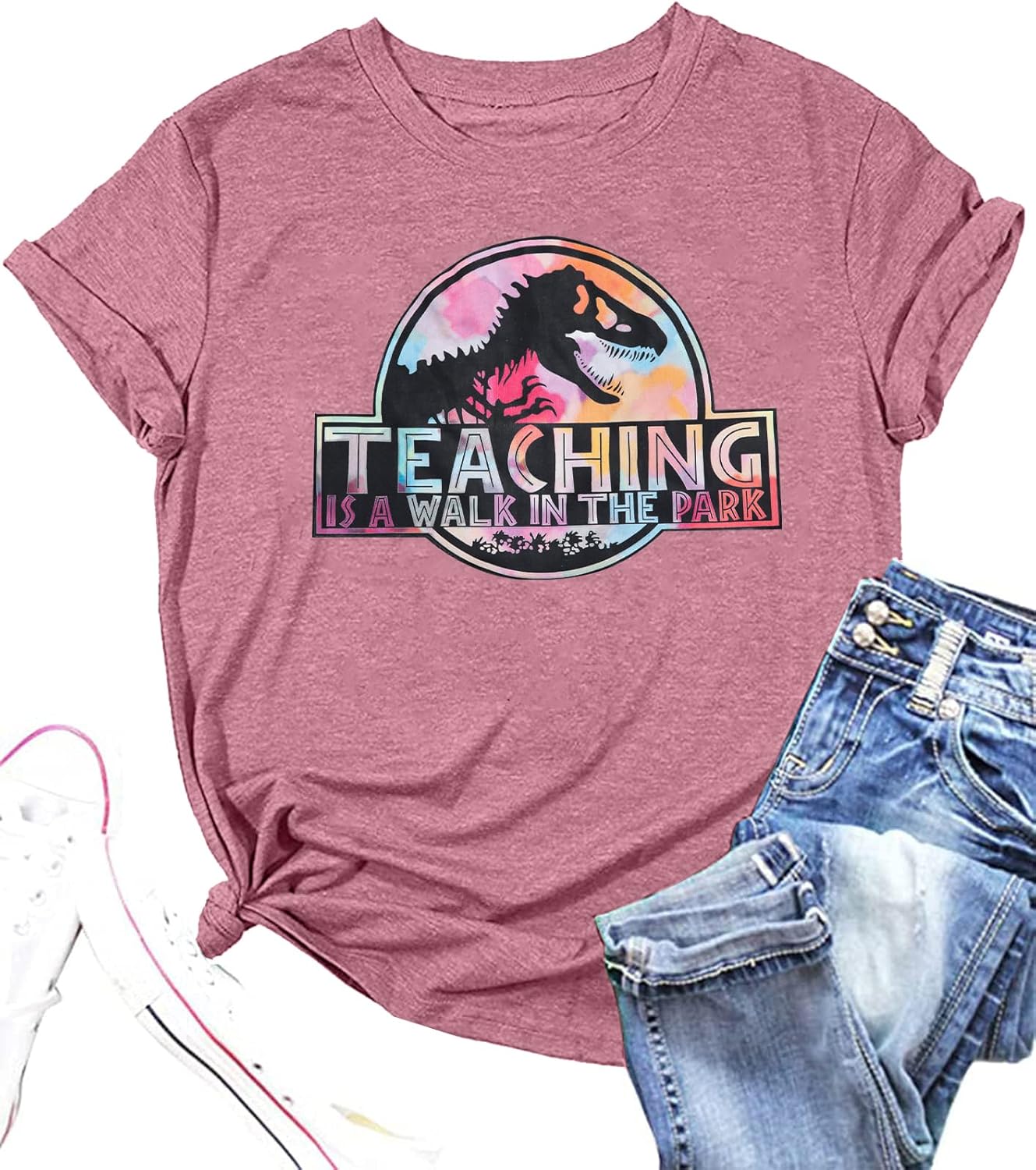 Teacher Shirt Women Wildflower Teacher Shirts Helping Little Minds Grow Kindergarten Teacher Tee Inspirational Tops - Image 4