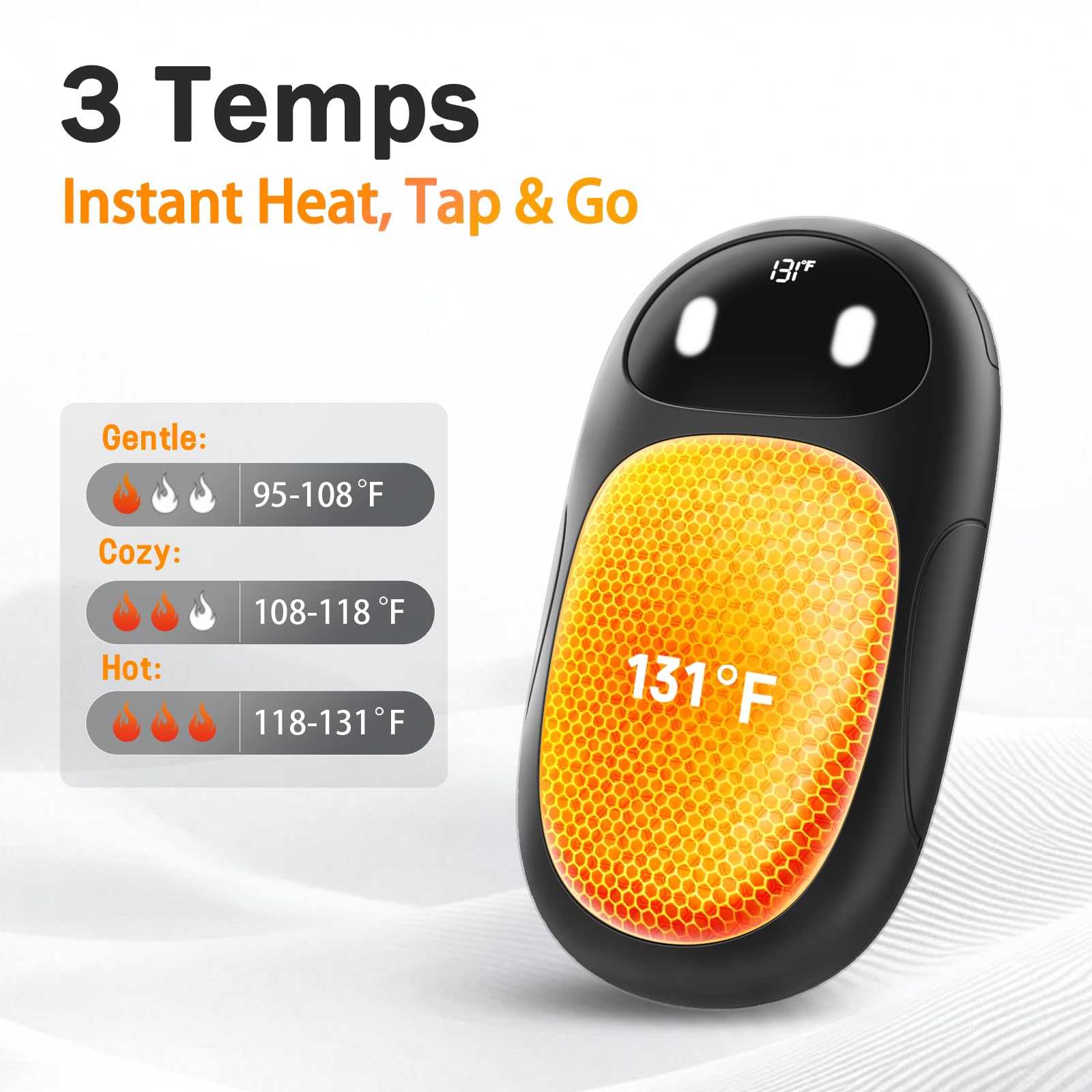 Hand Warmers Rechargeable 4 Pack, 6400mAh Electric Hand - View #5