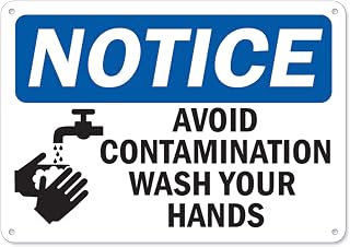 Coronavirus (COVID-19) - Avoid Contamination | Plastic Sign | Protect Your Business, Municipality, Home & Colleagues | Made in The USA, 14" X 10" Rigid Plastic, Model Number: OS-NS-P-1014-25583