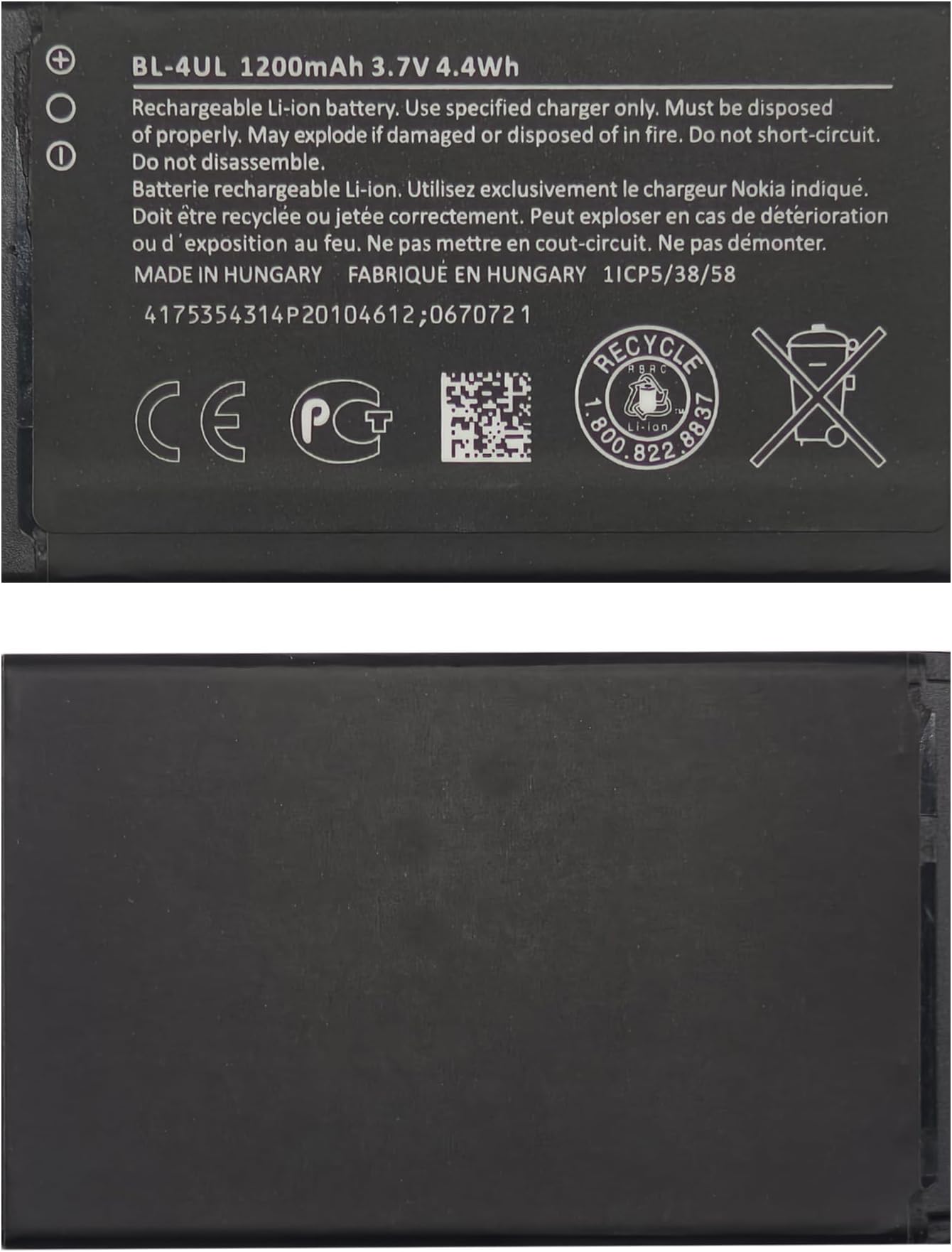 BL-4UL Replacement Battery for Nokia 3310 Asha 225 3310 3310 3G Model 2017 Battery, Rechargeable 0 Cycle Battery Compatible with Nokia 225 225 Dual SIM Asha 500 Asha 500 Dual SIM Asha 502